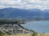 Looking north over Kaikoura from the Kaikoura Peninsula