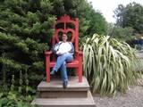 J9 in big chair