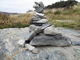 stone cairn at tekapo