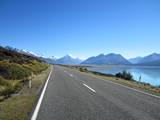 On the road to Mt Cook