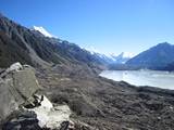 Tasman glacier terminal lake