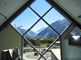 mt cook from visitor centre