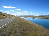 Salmon farm on canal between ohau and ruataniwha