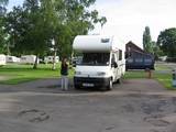 NZ tourist at Gatwick campground