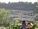 Visiting tourists viewing Bath