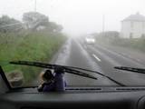 Rugby Guy and Graduation Bear heading away from the first and last inn in England (on a very overcast day)