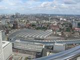 Waterloo Station with South London as a backdrop