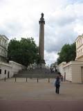 London Monument and NZ tourist