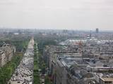 From the top of the Arc de Triomphe, one of the twelve avenues running from Place de l'Étoile