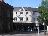 The Brains pub straight across the road from Millenium Stadium in Cardiff