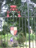 Graduation Bear hanging out at one of the Oxford University Colleges