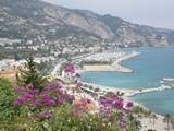 Coast looking from menton back towards Italy