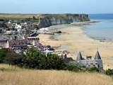 Overlooking Arromanches-les-Bains, one of the Normandy beaches used for the D-Day landings in June 1944 by the Allies