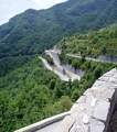 Road to Col de Tende tunnel through the Alps between Italy and France