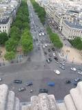 From the top of the Arc de Triomphe, one of the twelve avenues running from Place de l'Étoile