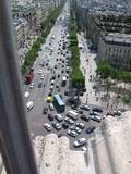 From the top of the Arc de Triomphe, one of the twelve avenues running from Place de l'Étoile