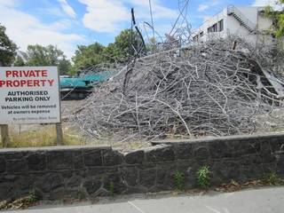 Piles of reinforcing steel