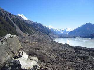 Tasman Glacier terminal lake