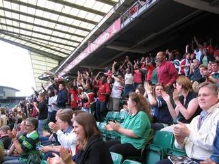 Kenyans having a wonderful time at the london sevens