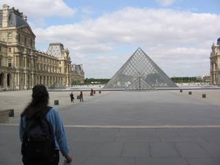 The louvre, closed for the day