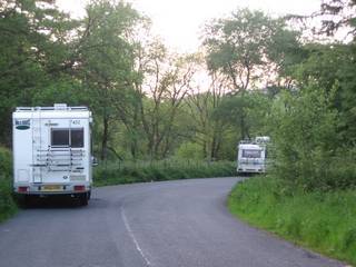 Parked for the night in a layby