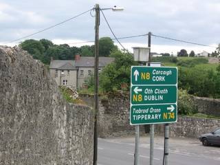 Requisite Irish road sign