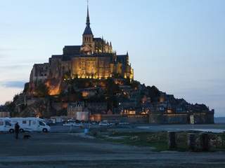 Mont St Michel in the twilight