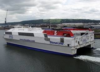 Stranrear to Belfast fast-ferry