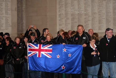 Kiwis at Menin Gate